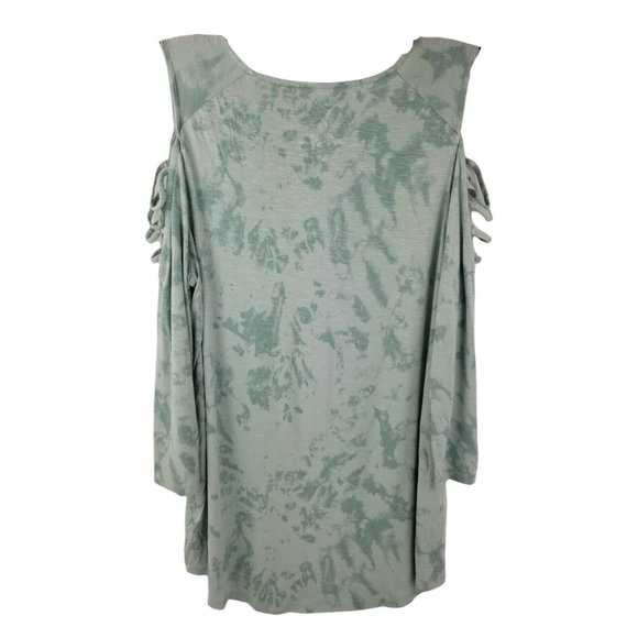 Maurices 24/7 Womens Large 3/4 Sleeve Crew Neck Shirt Multi-Color - Picture 6 of 8